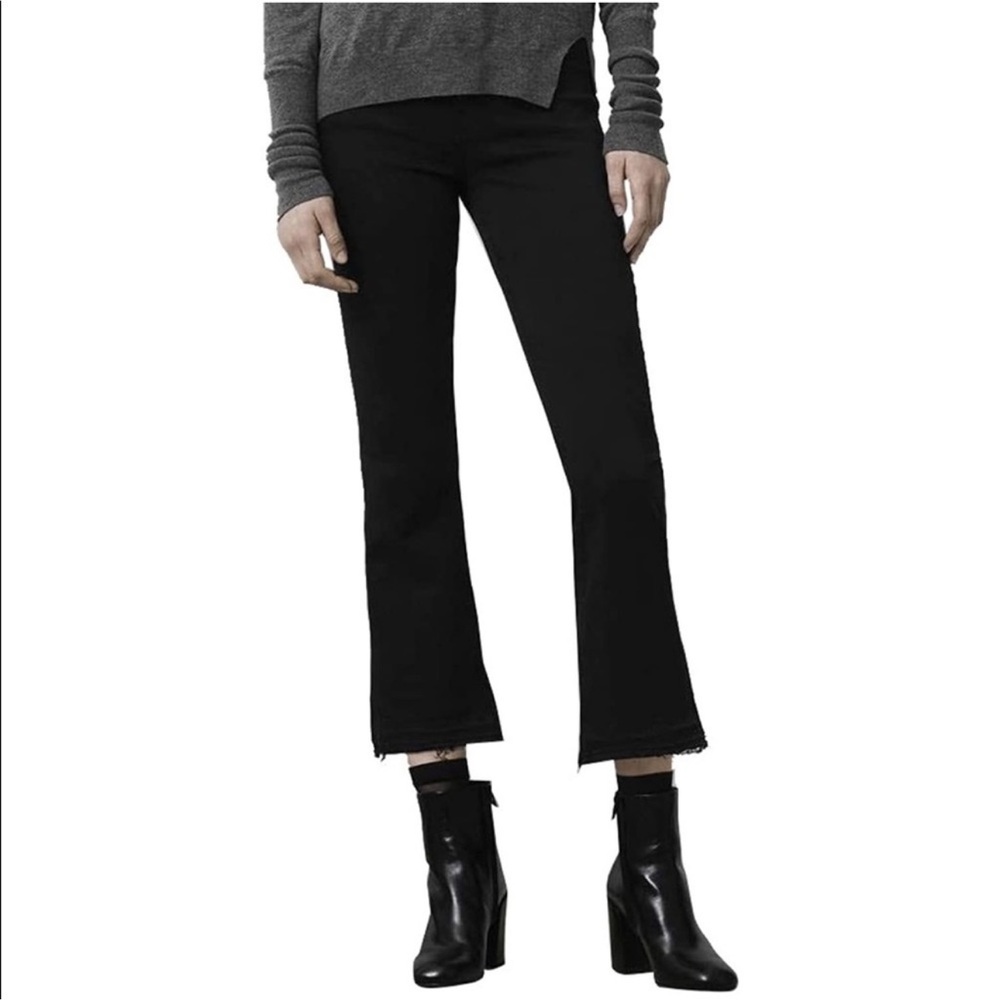 J Brand Selena Mid Rise Cropped Jeans Black Size 27